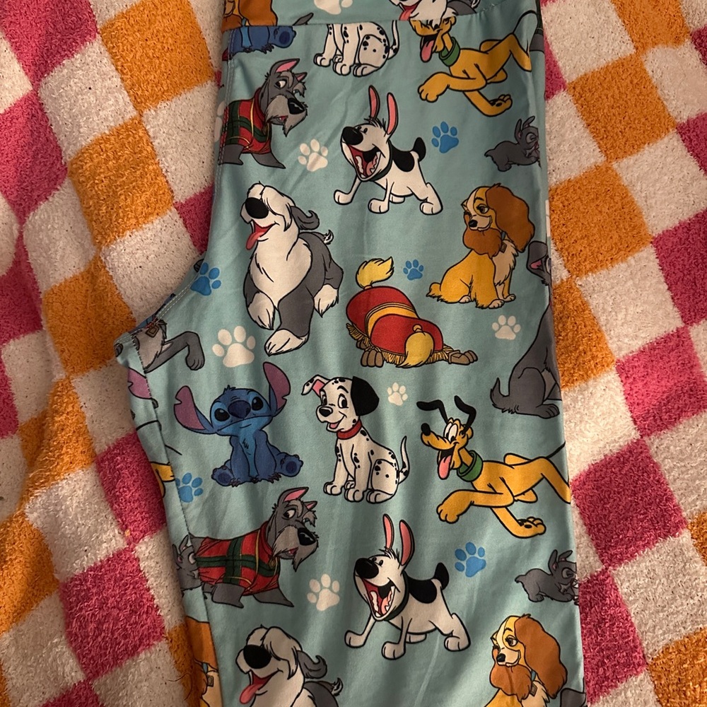 Disney Dog Print Leggings - Blue - Picture 2 of 2